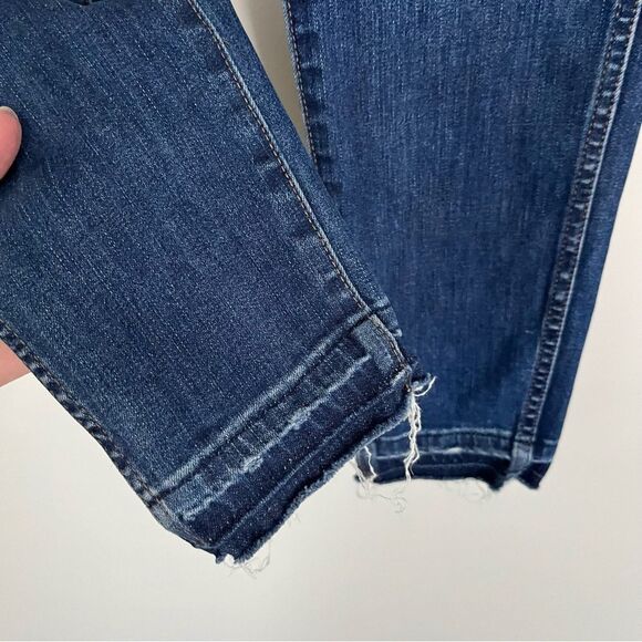 Madewell 10" High Rise Skinny Jeans: Drop Hem Edition Medium Wash, Size 25 NWOT - Picture 5 of 13